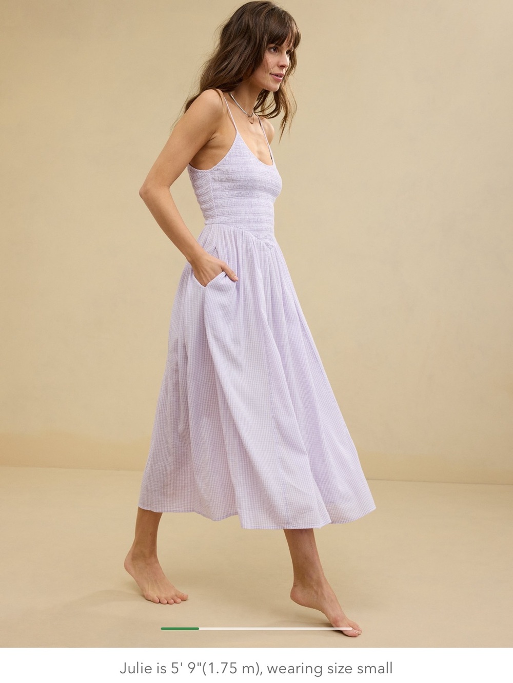 BNWT Aerie At The Barre Midi dress in Lavender, xxs